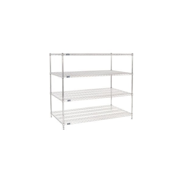 Global Equipment Nexel Chrome Wire Shelving Starter 60"W x 36"D x 54